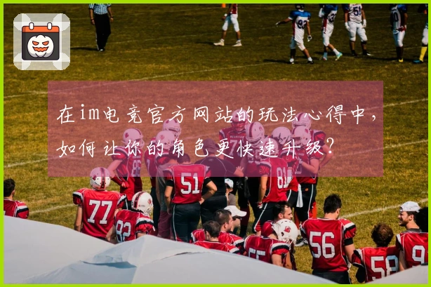 在im电竞官方网站的玩法心得中，如何让你的角色更快速升级？